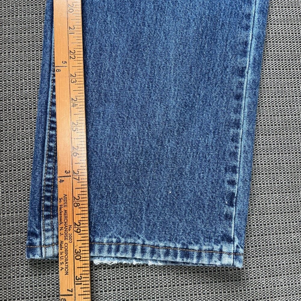 Faded Glory Womens Plus Size 18W Avg Blue Classic Fit Dark Stonewash Denim Jeans - Picture 7 of 10